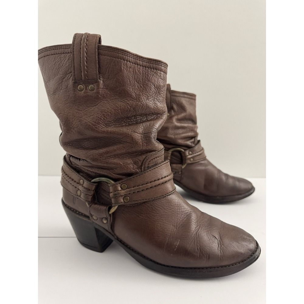 VTG Frye Harness Women's Size 9.5B Brown‎ Leather Boots